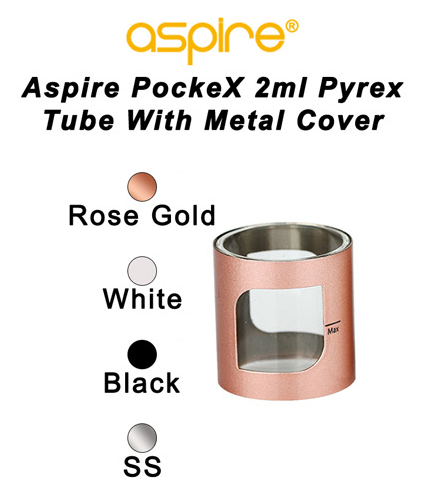 Aspire Poketx 2ml Pyrex Tube With Metal Cover