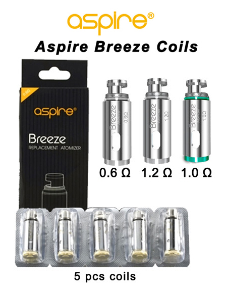Aspire Breeze Coils 0.6 Ohm 1.2 Ohm 1.0 Ohm