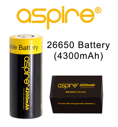 Aspire 26650 Battery 4300mah