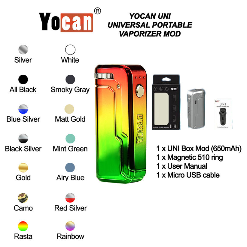 Yocan Uni Universal Portiable Vaporizer Mod Rasta