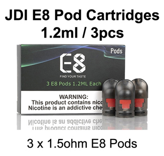 Jdi E8 Pod Cartridges 1.2ml & 3pcs