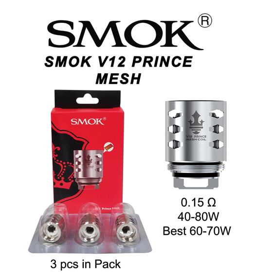 Smok V12 Prince Mesh 0.15 Ohm &  40 80w