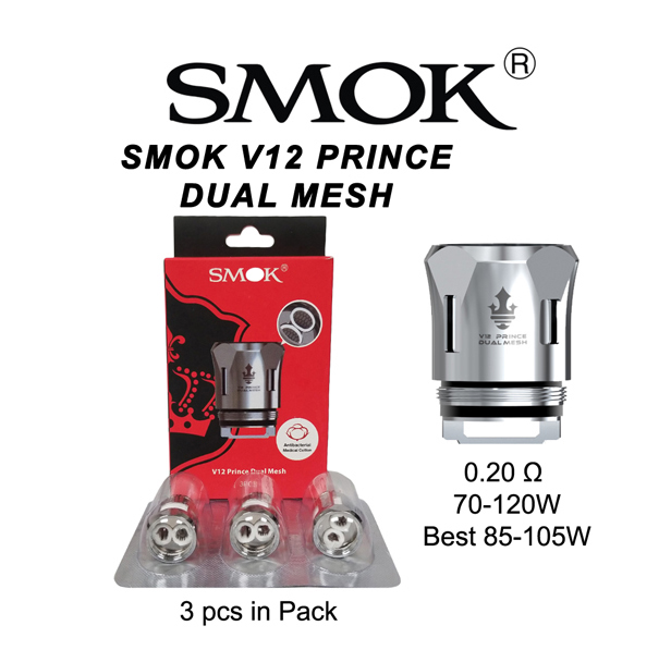 Smok V12 Prince Dual Mesh 0.20 Ohm &  70 120w