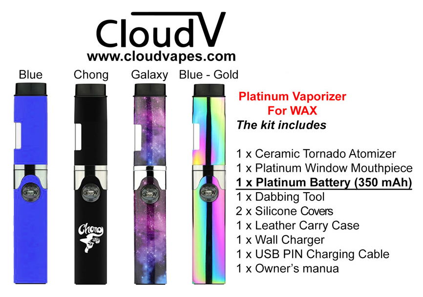Cloudv Platinum Vaporizer For Wax