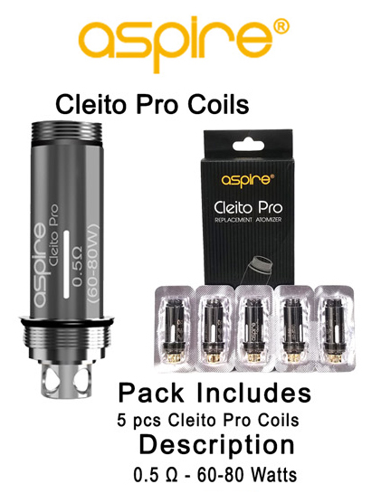 Aspire Cleito Pro Coils 0.5ohm 60 80w