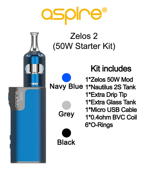 Aspire Zelos 2 50w Starter Kit