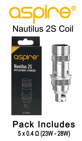 Nautilus 2s Coil 0.4ohm & 23 28w