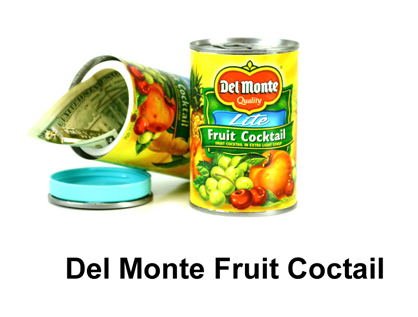 Del Monte Fruit Cocktail Hidden Safe