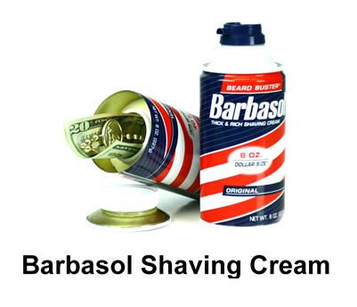 Barbasol Shaving Cream Hidden Safe