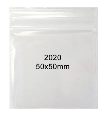 2020 50x50mm Zip Bag