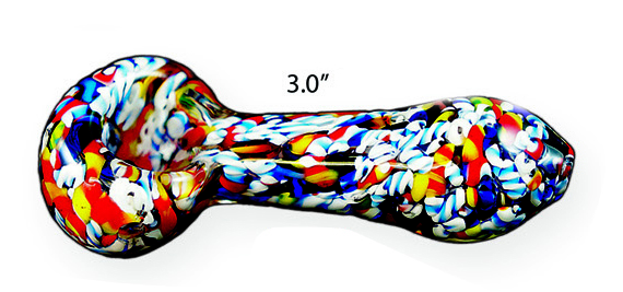 3 Inch Rainbow Glass Hand Pipe