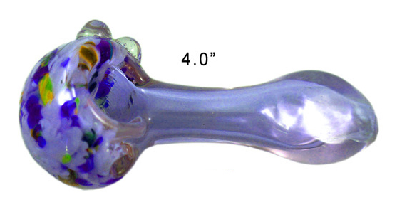 4 Inch Green And Purple Hand Pipe