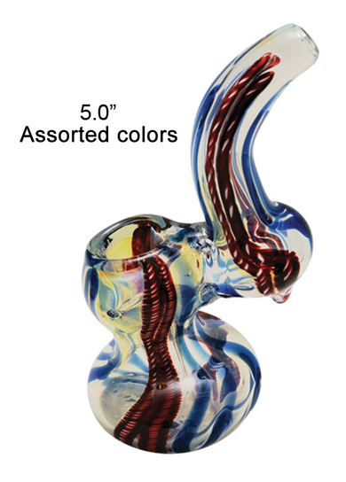 5 Inch Red blue Bubbler