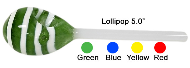 5 Inch Lollipop Glass Hand Pipe