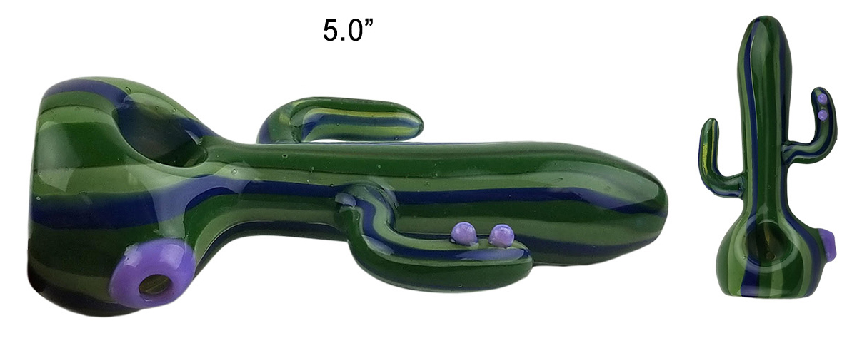 5.0 Inch Cactus Glass Hand Pipe