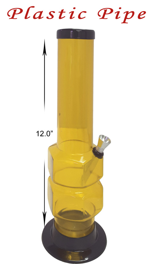 12 Inch Yellow Plastic Hexagon Water Pipe