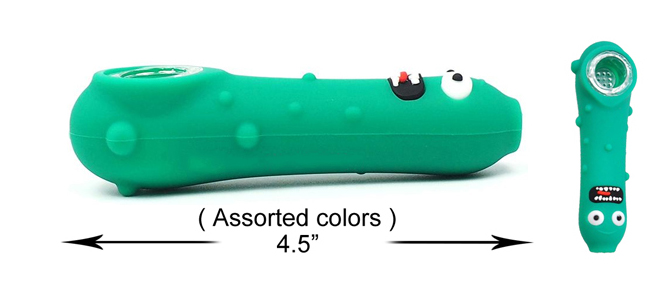 4.5 Inch Rick Pickle Silicone Hand Pipe