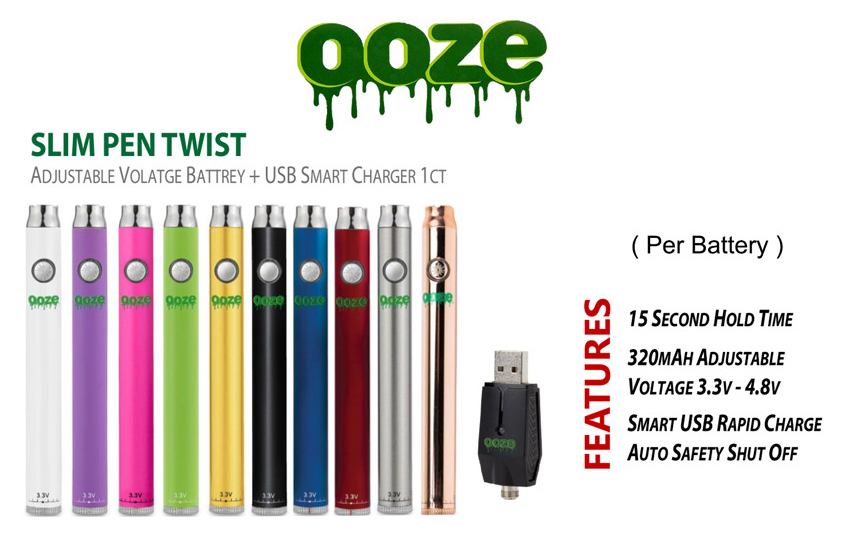 OOZE Slim Pen Twist 3.3v 4.8v 320mah