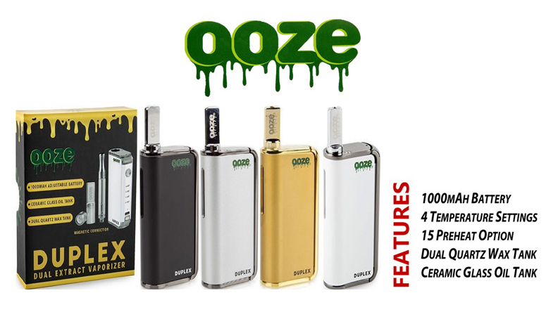 OOZE Duplex Dual Extract Vaporizer 1000mah Battery