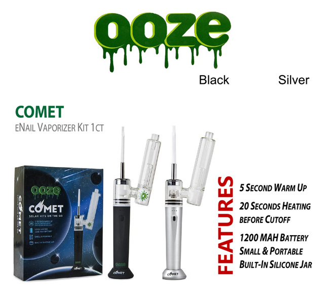 OOZE Comet Enail Vaporizer Kit 1200mah Battery Black Color