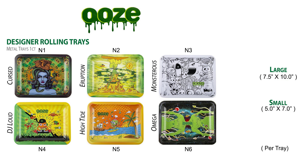 OOZE Designer Rolling Trays