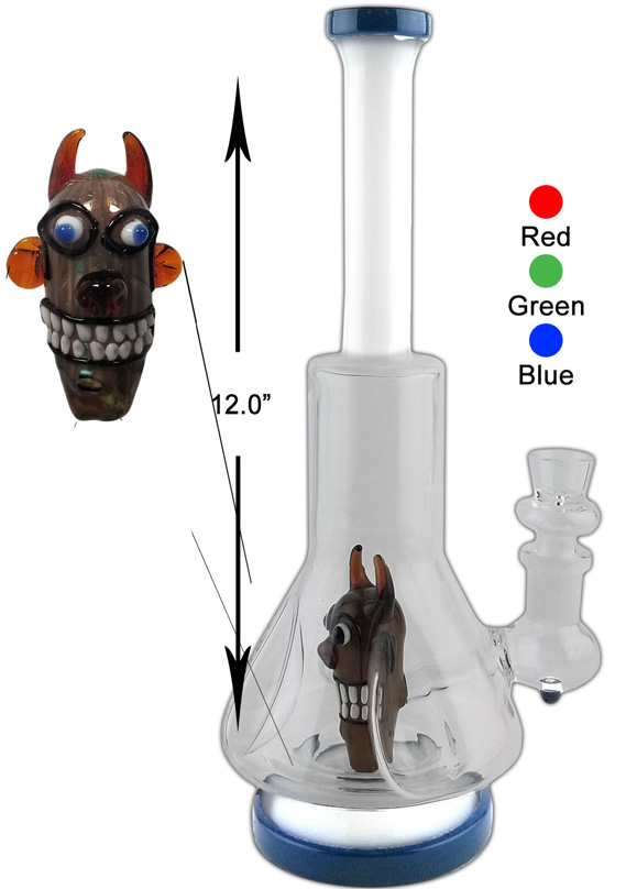 12 Inch Percolator Water Pipe With Monster Head