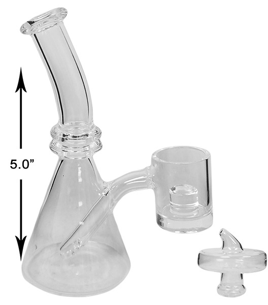 5 Inch Clear Water Pipe With Banger