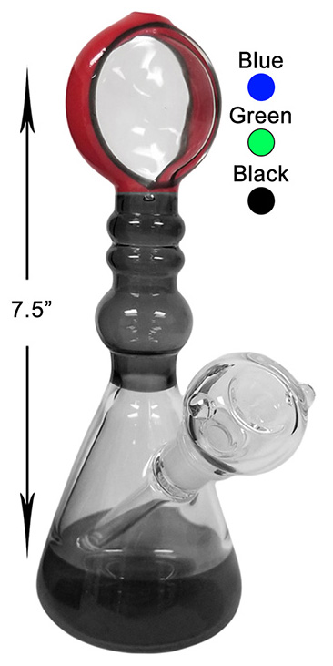 7.5 Inch Black Beaker Water Pipe