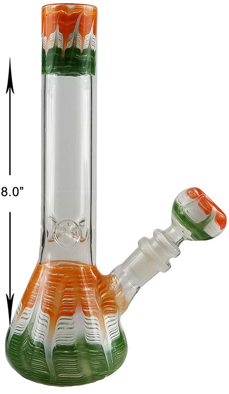8 Inch Glass Beaker Water Pipe
