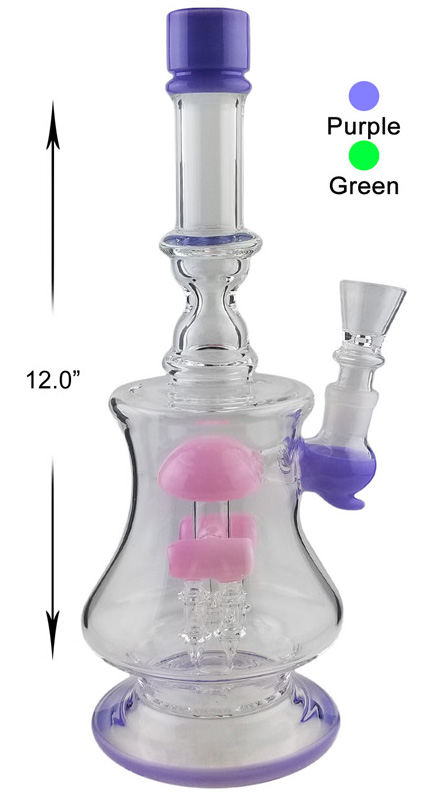 12 Inch Glass Percolator Water Pipe