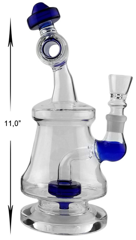11 Inch Blue Percolator Water Pipe