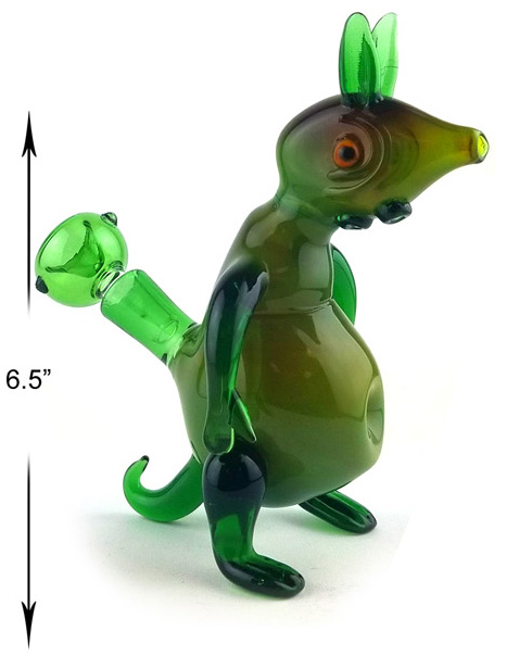 6.5 Green Squirrel Water Pipe