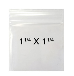 1.1 & 4 X 1.1 & 4 Zip Bag