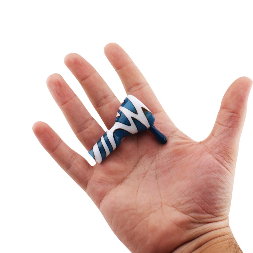 14 Male N42 Bowl-White and Blue