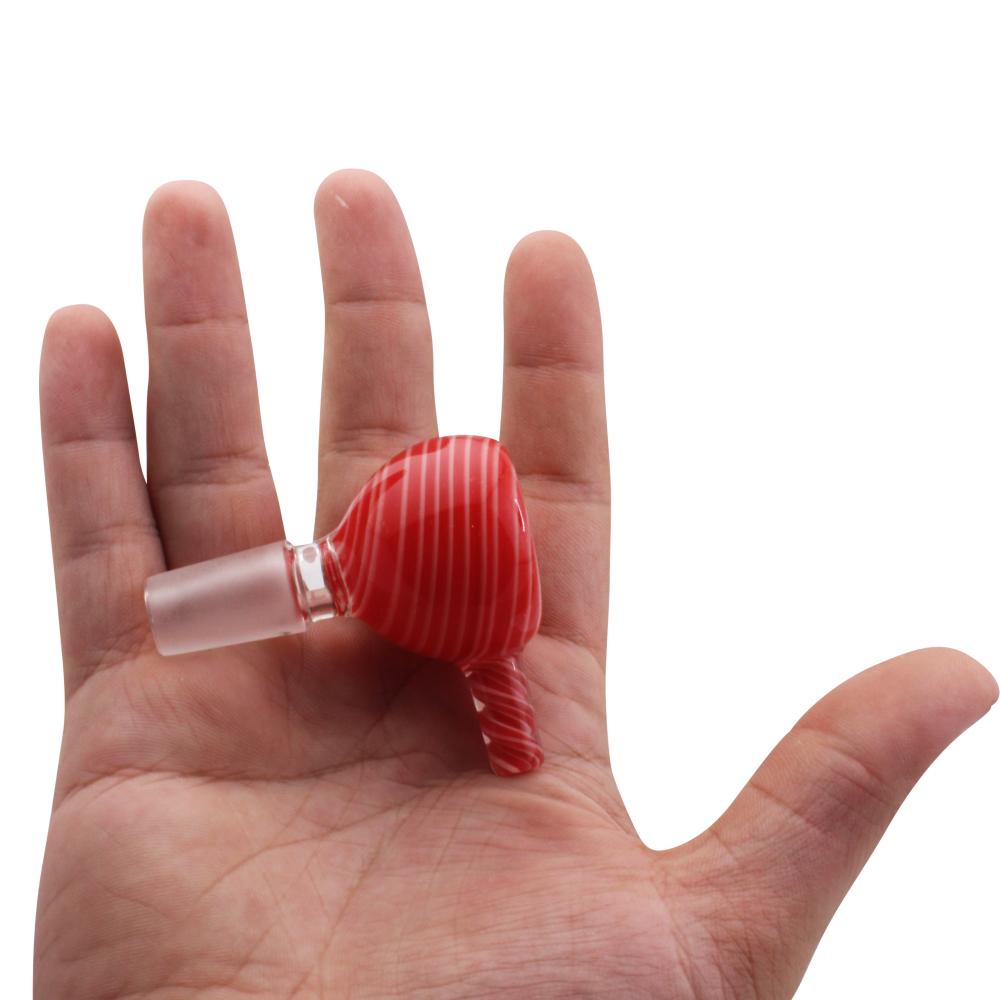 14 mm Male Art Swirl Bowl-Red