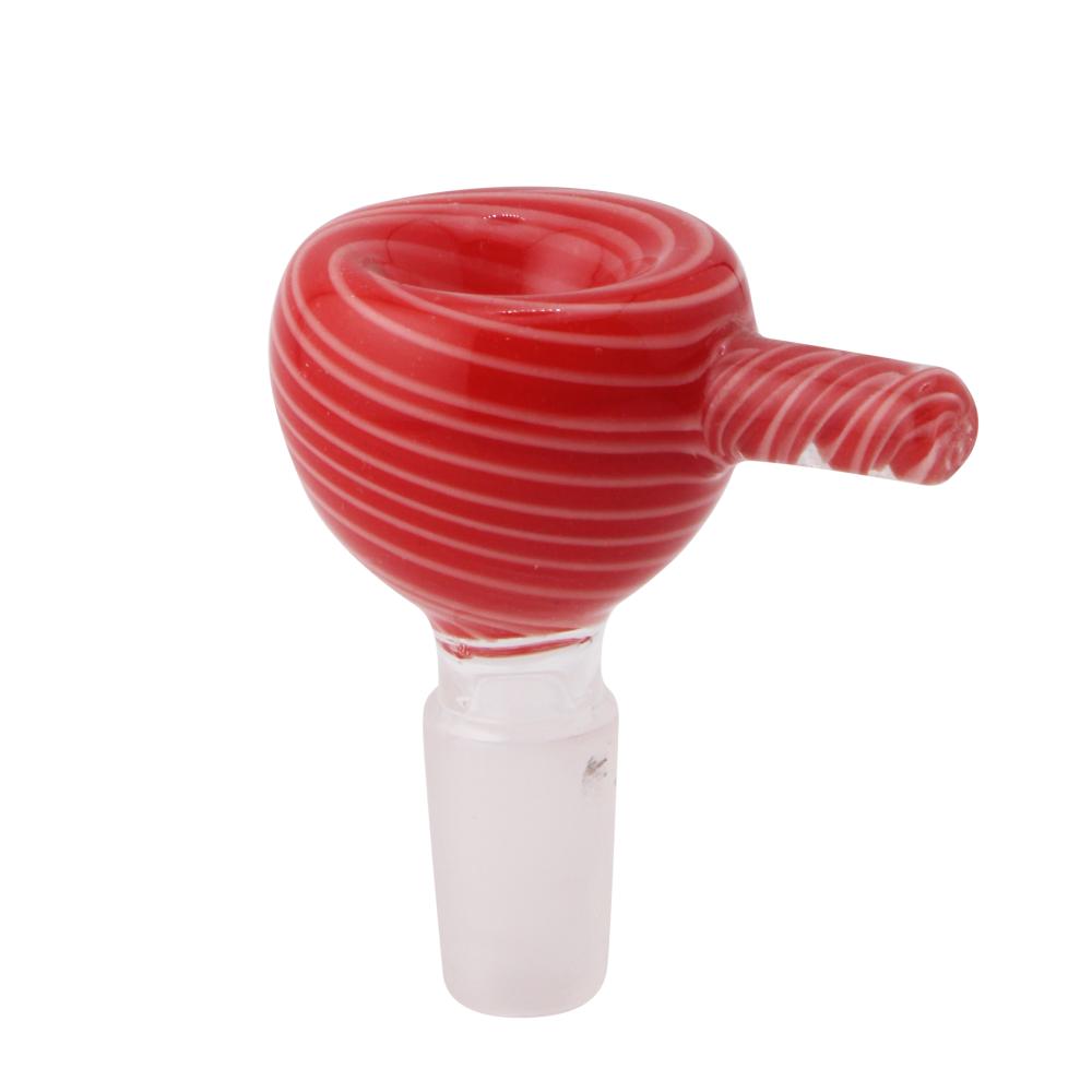 14 mm Male Art Swirl Bowl-Red