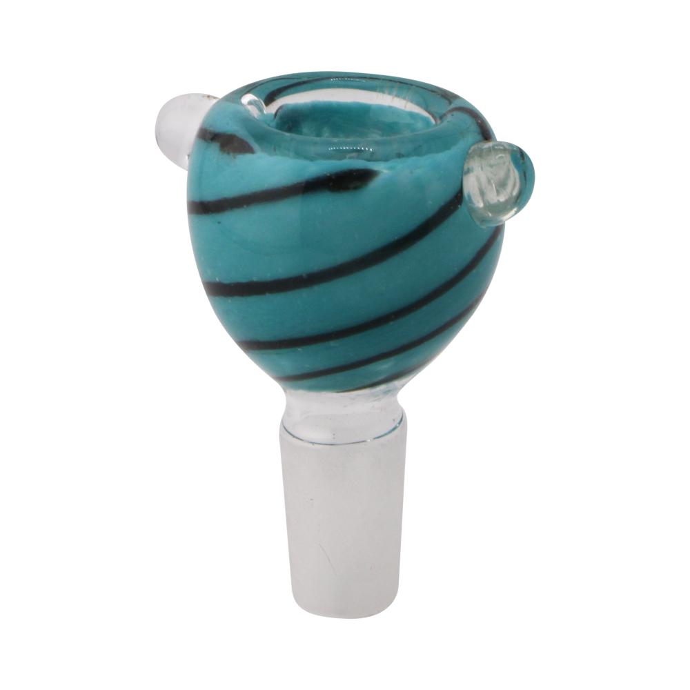 14 mm Male Blush Bowl With Handle-Light Blue