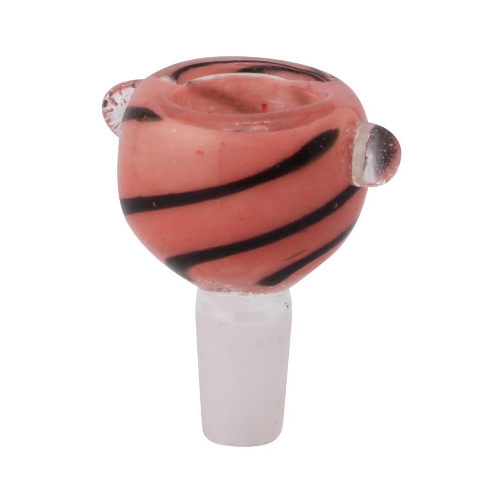 14 mm Male Blush Bowl With Handle-Pink