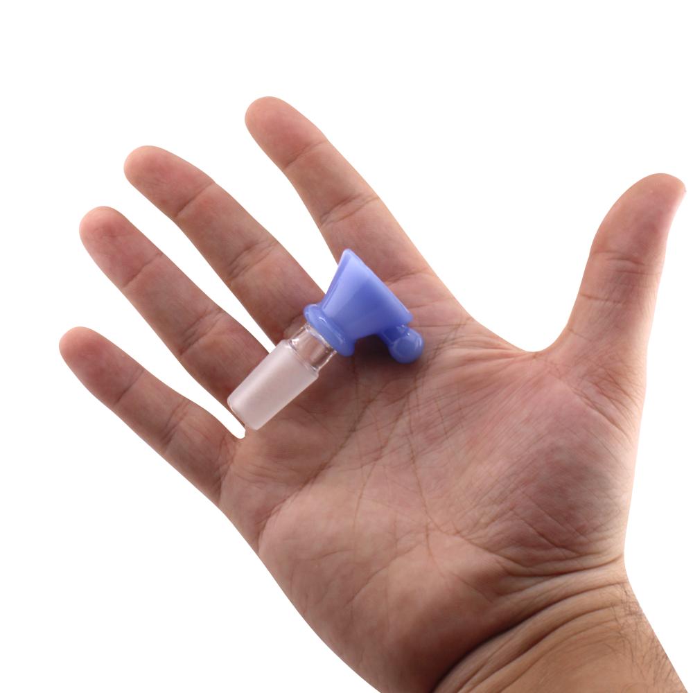 14 mm Male Bold Honeycomb Bowl With Handle-Blue
