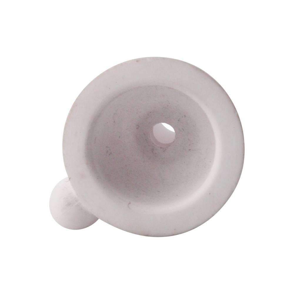 14 mm Male Ceramic Bowl With Handle-White