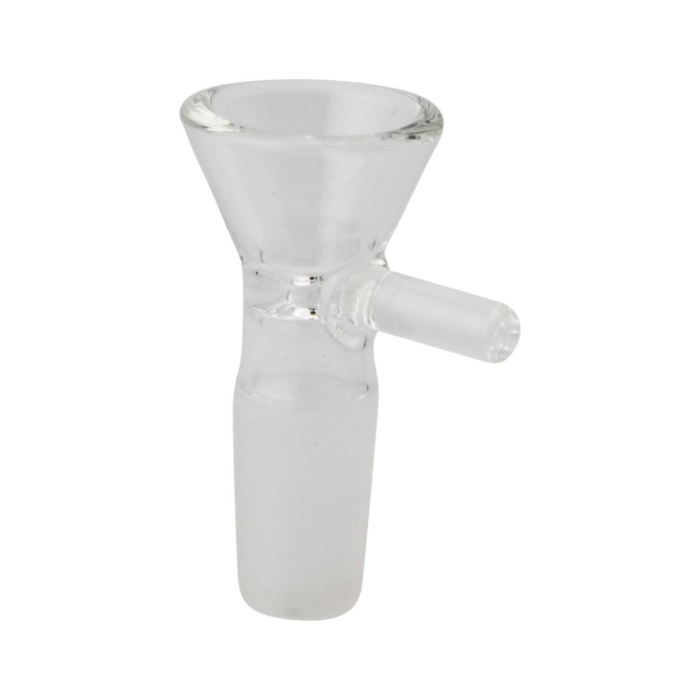 14 mm Male Clear Honeycomb Bowl With Handle-Transparent