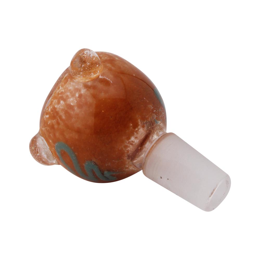 14 mm Male Drift Bowl With Handle-Orange