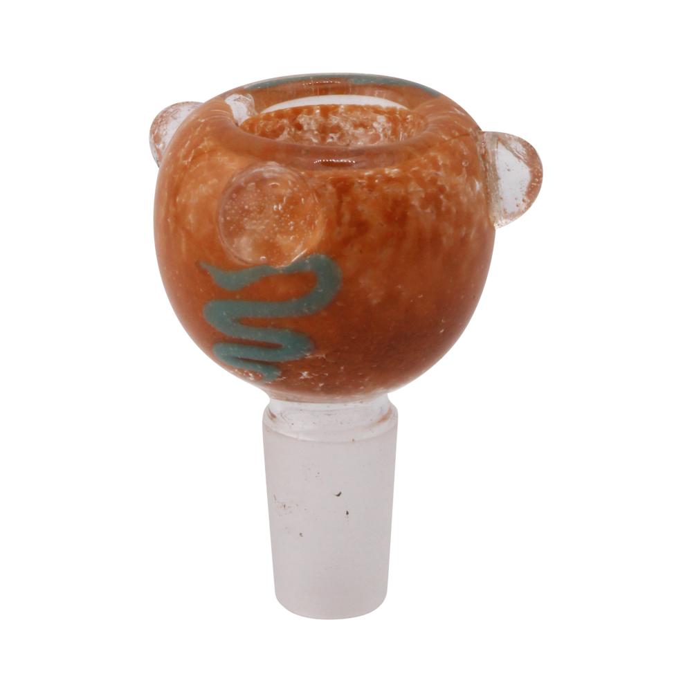 14 mm Male Drift Bowl With Handle-Orange