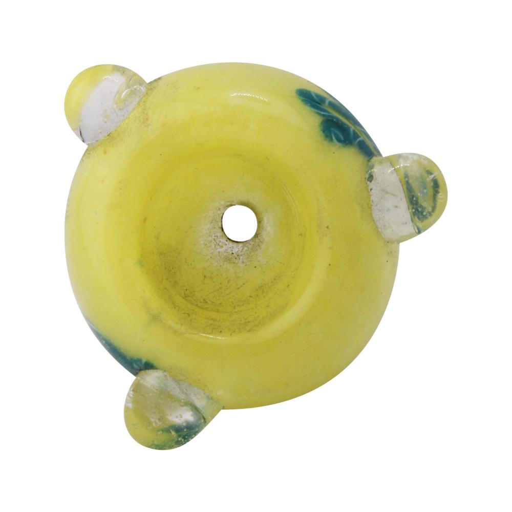 14 mm Male Drift Bowl With Handle-Yellow
