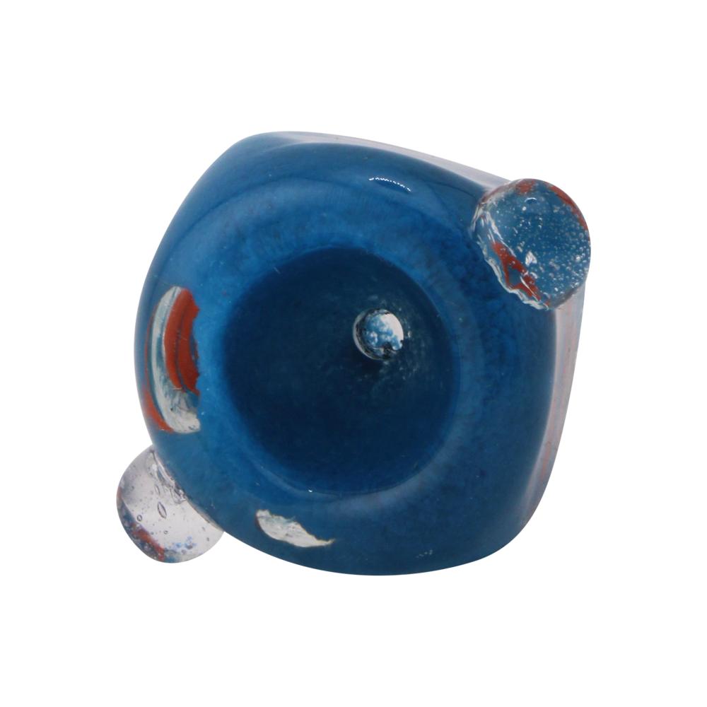 14 mm Male Handcrafted Bowl With Handle-Dark Blue