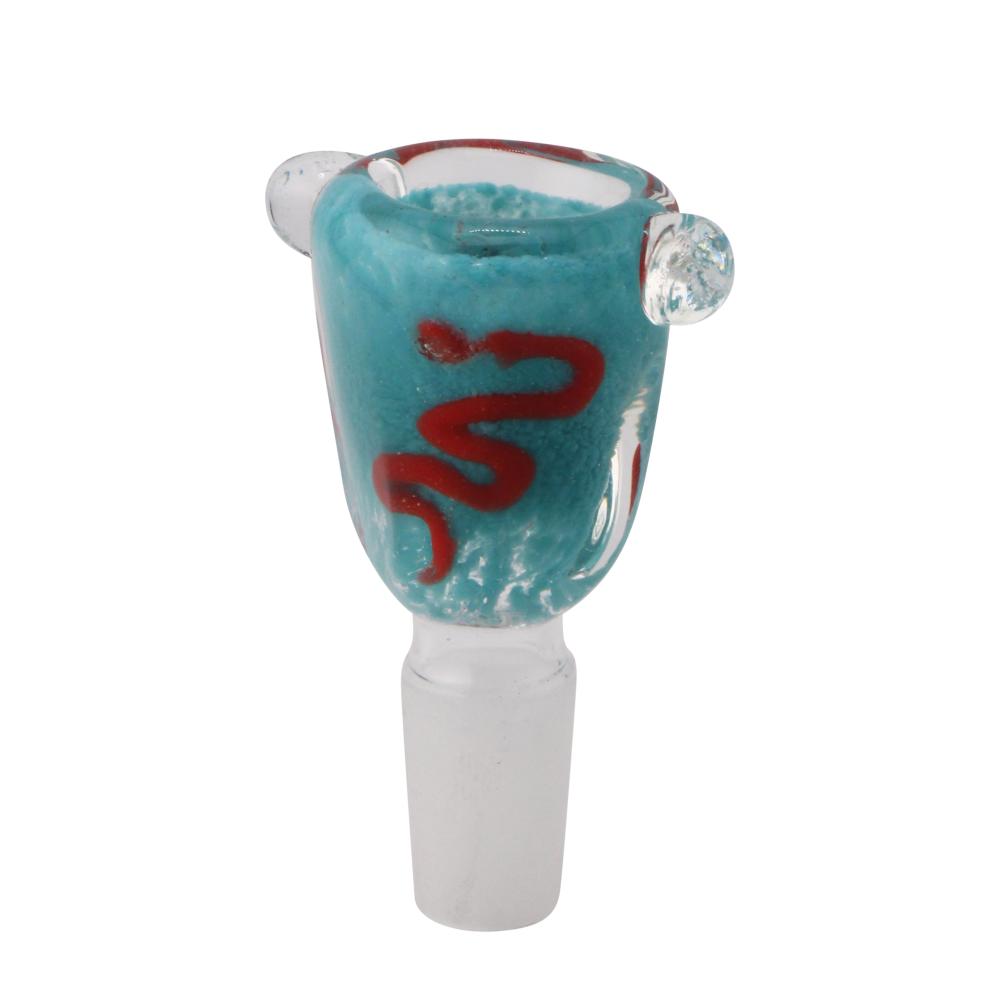 14 mm Male Handcrafted Bowl With Handle-Light Blue