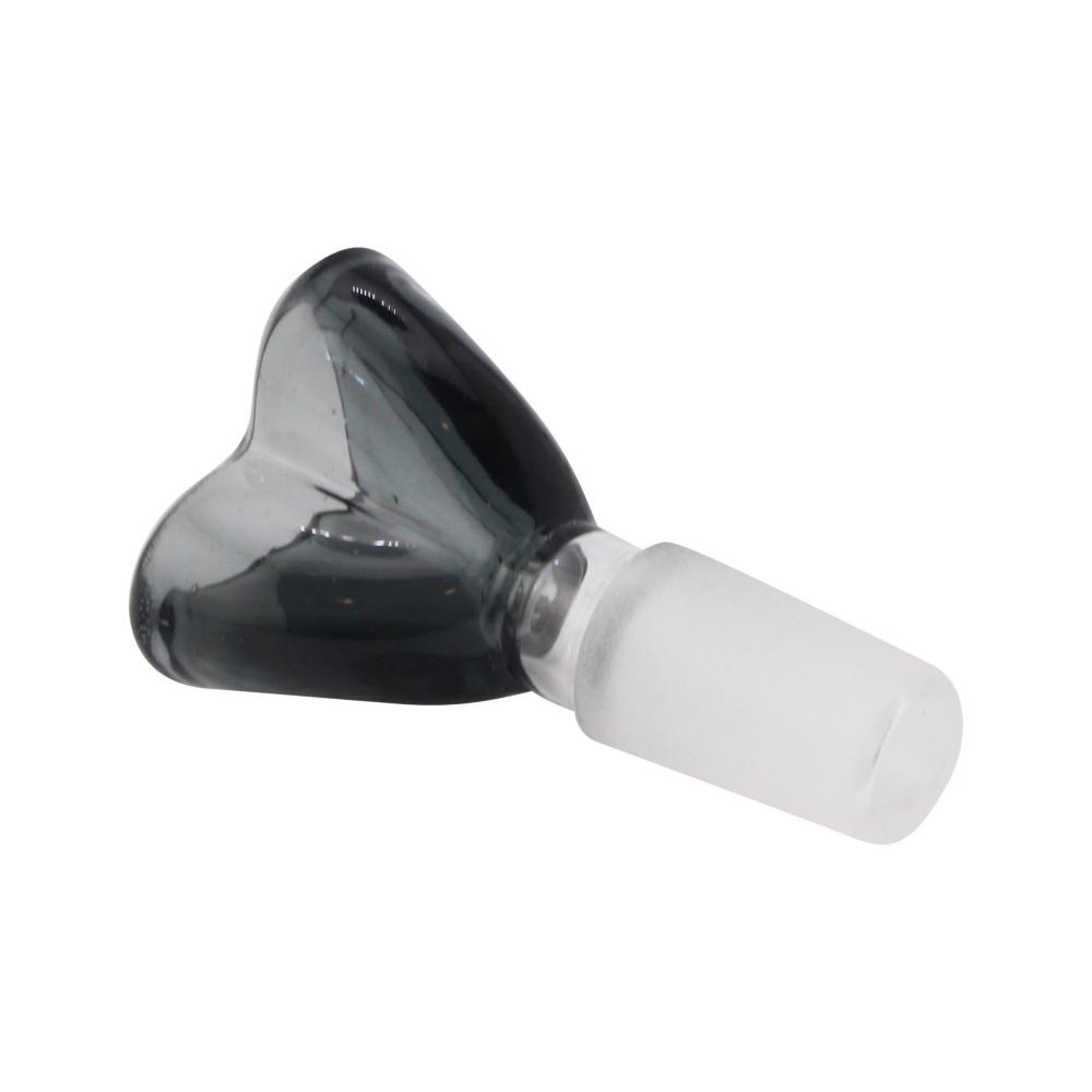 14 mm Male Heart Bowl-Black