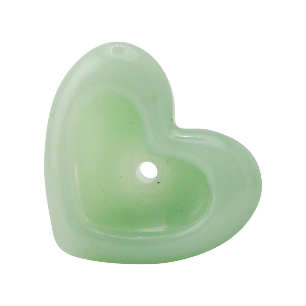14 mm Male Heart Bowl-Light Green