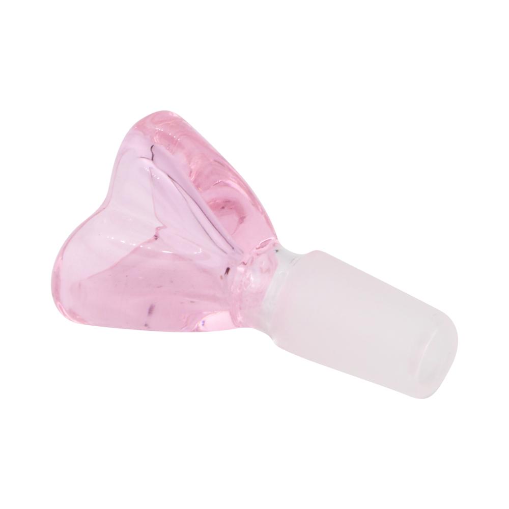 14 mm Male Heart Bowl-Pink