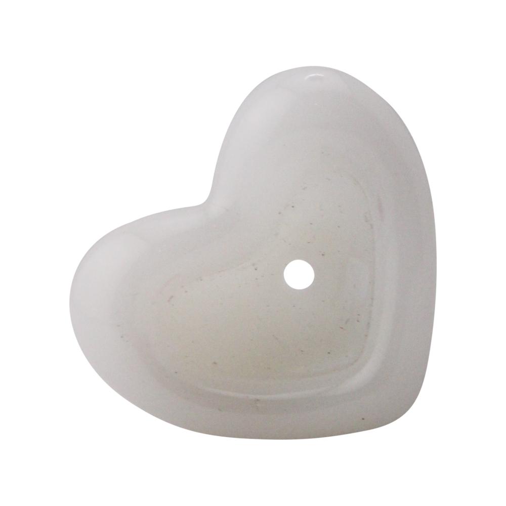 14 mm Male Heart Bowl-White